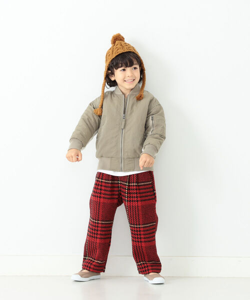 B:MING by BEAMS（ビーミングバイビームス）の「B:MING by BEAMS / ボアコンビ MA-1（90~140cm）（MA-1・キッズ・カーキ/ピンク系その他・120/130/140/100/110/90）」の15枚目の写真