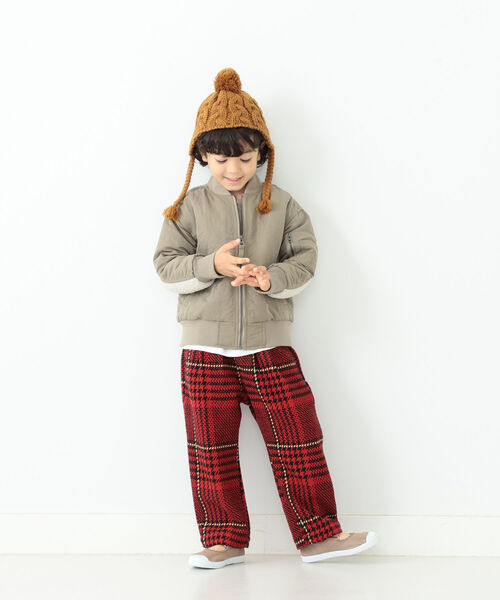 B:MING by BEAMS（ビーミングバイビームス）の「B:MING by BEAMS / ボアコンビ MA-1（90~140cm）（MA-1・キッズ・カーキ/ピンク系その他・120/130/140/100/110/90）」の16枚目の写真
