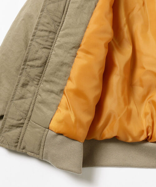 B:MING by BEAMS（ビーミングバイビームス）の「B:MING by BEAMS / ボアコンビ MA-1（90~140cm）（MA-1・キッズ・カーキ/ピンク系その他・120/130/140/100/110/90）」の4枚目の写真