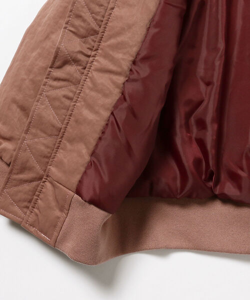 B:MING by BEAMS（ビーミングバイビームス）の「B:MING by BEAMS / ボアコンビ MA-1（90~140cm）（MA-1・キッズ・カーキ/ピンク系その他・120/130/140/100/110/90）」の8枚目の写真