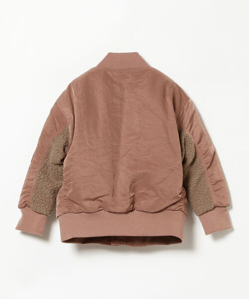 B:MING by BEAMS（ビーミングバイビームス）の「B:MING by BEAMS / ボアコンビ MA-1（90~140cm）（MA-1・キッズ・カーキ/ピンク系その他・120/130/140/100/110/90）」の7枚目の写真
