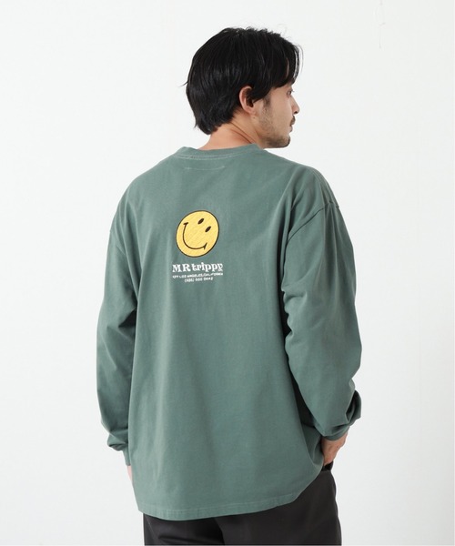 THE YOUTHLESS（ザユースレス）の「【YOUTHLESS × JS】ニコチャン バック 刺繍ロンT（Tシャツ/カットソー・メンズ・ホワイト/ライトグリーン/ピンク系その他・LARGE/MEDIUM）」の4枚目の写真