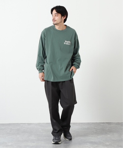 THE YOUTHLESS（ザユースレス）の「【YOUTHLESS × JS】ニコチャン バック 刺繍ロンT（Tシャツ/カットソー・メンズ・ホワイト/ライトグリーン/ピンク系その他・LARGE/MEDIUM）」の7枚目の写真