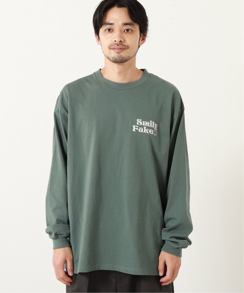 THE YOUTHLESS（ザユースレス）の「【YOUTHLESS × JS】ニコチャン バック 刺繍ロンT（Tシャツ/カットソー・メンズ・ホワイト/ライトグリーン/ピンク系その他・LARGE/MEDIUM）」の10枚目の写真