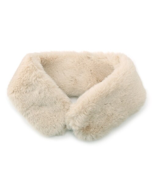 DRESKIP(ドレスキップ)の「◆【マグネット】フェイクファーティペット(ストール/ショール・レディース・グレー/ブラウン系その他/ライトベージュ/グレー系・00)」の6枚目の写真