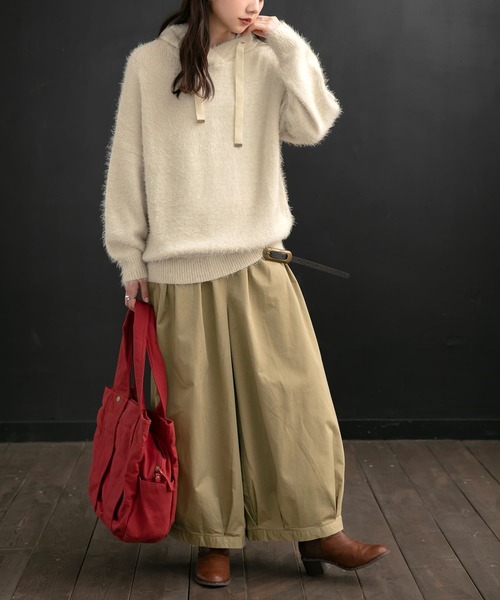 osharewalker(オシャレウォーカー)の「【廃盤】『シャギーニットパーカー』(パーカー・レディース・ピンク/アイボリー/ブラック/ミント・FREE)」の14枚目の写真