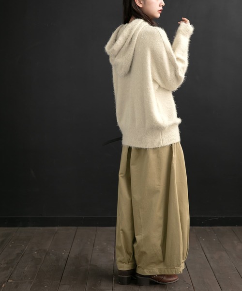 osharewalker(オシャレウォーカー)の「【廃盤】『シャギーニットパーカー』(パーカー・レディース・ピンク/アイボリー/ブラック/ミント・FREE)」の15枚目の写真