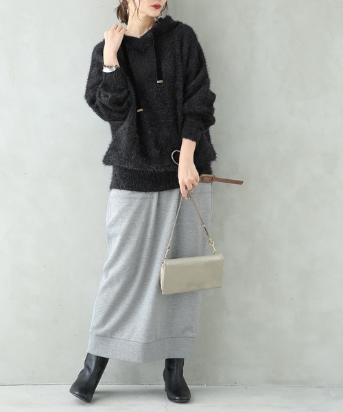 osharewalker(オシャレウォーカー)の「【廃盤】『シャギーニットパーカー』(パーカー・レディース・ピンク/アイボリー/ブラック/ミント・FREE)」の17枚目の写真