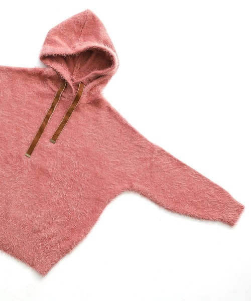 osharewalker(オシャレウォーカー)の「【廃盤】『シャギーニットパーカー』(パーカー・レディース・ピンク/アイボリー/ブラック/ミント・FREE)」の22枚目の写真