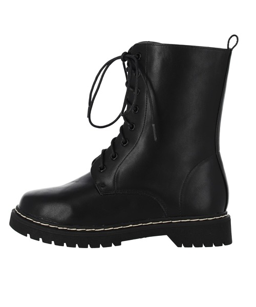 anap mimpi（アナップミンピ）の「ステッチレースアップショートブーツ（ブーツ・レディース・ブラック・LL/L/S/M）」の6枚目の写真