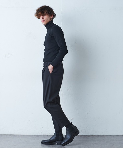 Lui's（ルイス）の「スリムタートルニット（ニット/セーター・メンズ・ホワイト/ブラック/ベージュ/ボルドー・SMALL/MEDIUM）」の21枚目の写真