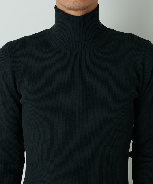 Lui's（ルイス）の「スリムタートルニット（ニット/セーター・メンズ・ホワイト/ブラック/ベージュ/ボルドー・SMALL/MEDIUM）」の17枚目の写真