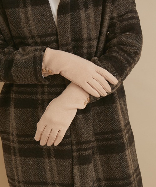 Sergio De Rosa（セルジオデローザ）の「【SERGIO DE ROSA】GLOVE2（手袋・レディース・ブラック/グレー/キナリ・FREE）」の2枚目の写真