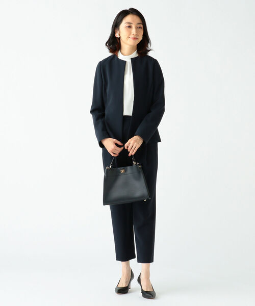 Demi-Luxe BEAMS(デミルクス ビームス)の「Demi-Luxe BEAMS / スタンドネック プルオーバー 22FO(シャツ/ブラウス・レディース・ホワイト・38/36/40)」の10枚目の写真