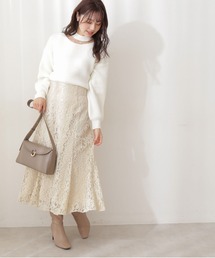 PROPORTION BODY DRESSING | <E>レースロングマーメイドスカート / 1212127001(スカート)