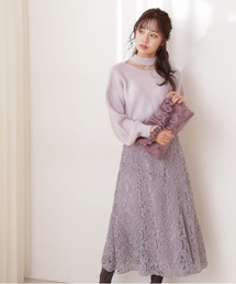 PROPORTION BODY DRESSING | ＜Ｅ＞レースロングマーメイドスカート / 1212127001(スカート)