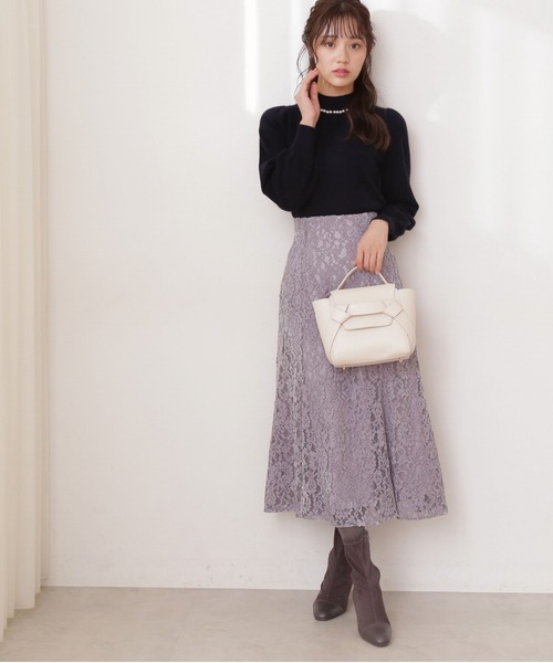 PROPORTION BODY DRESSING（プロポーションボディドレッシング）の「＜Ｅ＞レースロングマーメイドスカート / 1212127001（スカート・レディース・イエロー/ダークグレー/グレー・SMALL/MEDIUM）」の11枚目の写真