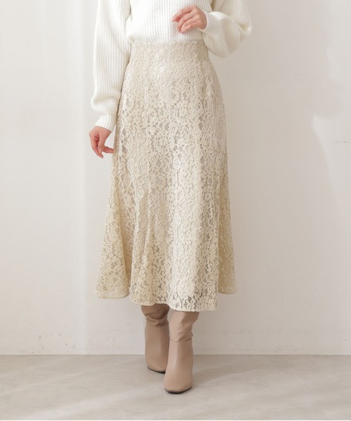 PROPORTION BODY DRESSING（プロポーションボディドレッシング）の「＜Ｅ＞レースロングマーメイドスカート / 1212127001（スカート・レディース・イエロー/ダークグレー/グレー・SMALL/MEDIUM）」の9枚目の写真