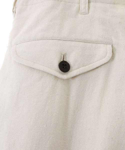 marka（マーカ）の「marka / マーカ：SIDE ADJUST TROUSERS - SILK LINEN TWILL -：M22A-05PT01C[COR]（その他パンツ・メンズ・ブラック/ホワイト系その他・1/2/3）」の6枚目の写真