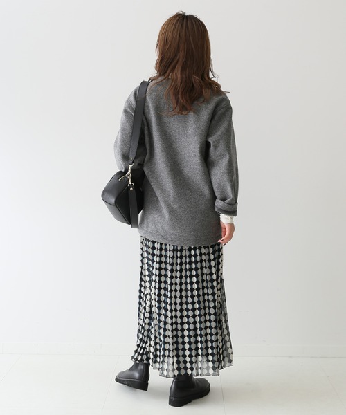 SLOBE IENA(スローブイエナ)の「Geometricランダムプリーツスカート【ウエストゴム】◆(スカート・レディース・ブラウン/ブラック系その他・FREE)」の21枚目の写真