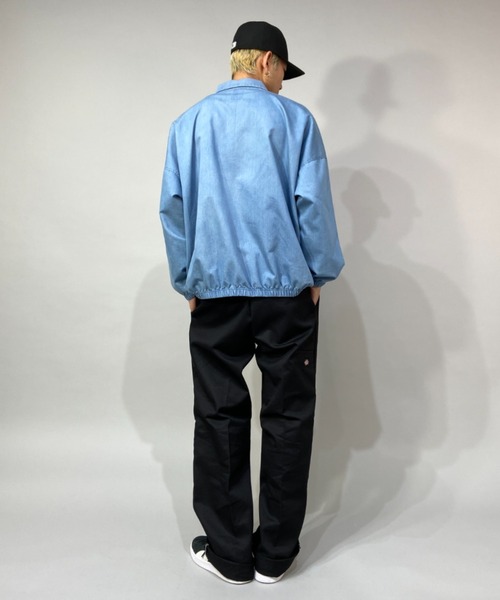 ELEMENT(エレメント)の「ELEMENT/エレメント ワンポイント ビッグシルエット コーチジャケット BC021-101(ナイロンジャケット・メンズ・ブラック/グリーン/ブルー・M/L/XL)」の20枚目の写真