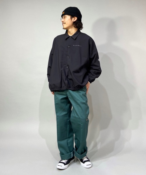 ELEMENT(エレメント)の「ELEMENT/エレメント ワンポイント ビッグシルエット コーチジャケット BC021-101(ナイロンジャケット・メンズ・ブラック/グリーン/ブルー・M/L/XL)」の9枚目の写真