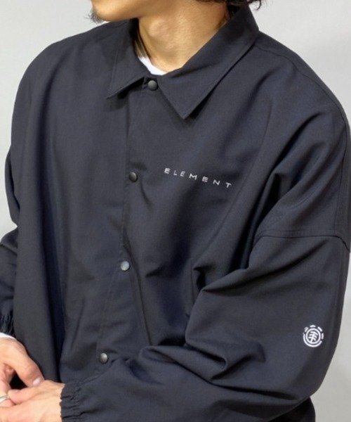 ELEMENT(エレメント)の「ELEMENT/エレメント ワンポイント ビッグシルエット コーチジャケット BC021-101(ナイロンジャケット・メンズ・ブラック/グリーン/ブルー・M/L/XL)」の6枚目の写真