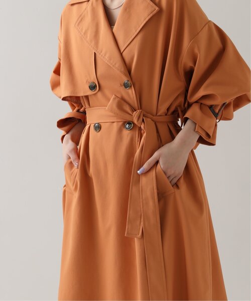 RAY CASSIN（レイカズン）の「ボリュームトレンチコート（トレンチコート・レディース・グリーン/オレンジ/グレイッシュベージュ/ベージュ・FREE）」の22枚目の写真