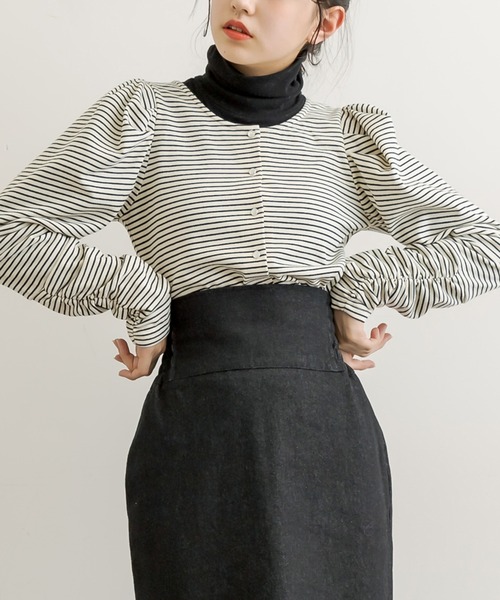 OLIVE des OLIVE（オリーブデオリーブ）の「2wayパワショルプルオーバー（カーディガン/ボレロ・レディース・ブラック/グレー/グリーン/ピンク/ライトグレー/ネイビー/オフホワイト・FREE）」の3枚目の写真