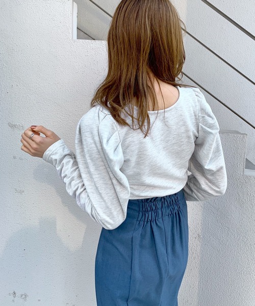 OLIVE des OLIVE（オリーブデオリーブ）の「2wayパワショルプルオーバー（カーディガン/ボレロ・レディース・ブラック/グレー/グリーン/ピンク/ライトグレー/ネイビー/オフホワイト・FREE）」の16枚目の写真