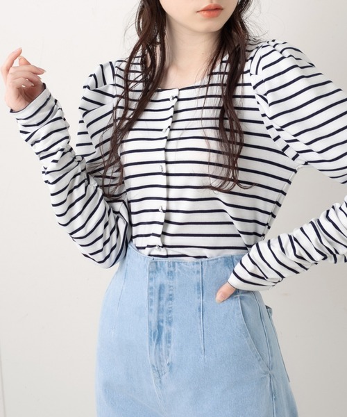 OLIVE des OLIVE（オリーブデオリーブ）の「2wayパワショルプルオーバー（カーディガン/ボレロ・レディース・ブラック/グレー/グリーン/ピンク/ライトグレー/ネイビー/オフホワイト・FREE）」の19枚目の写真