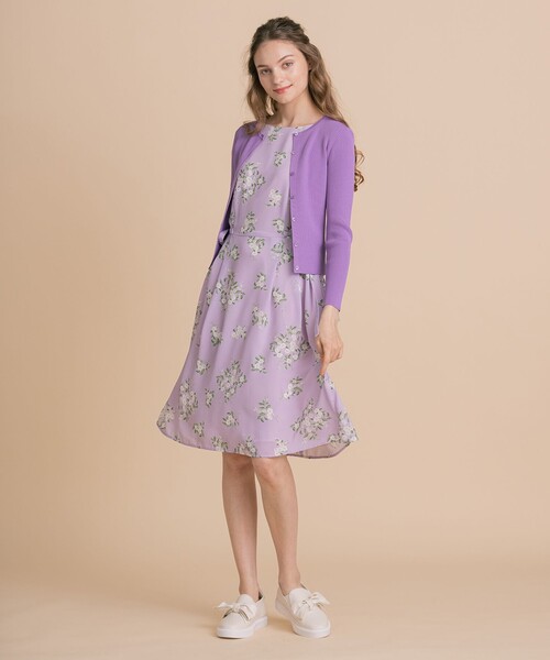 TOCCA（トッカ）の「【WEB限定】【洗える！】CHEERFUL JOY BOUQUET DRESS ドレス（ワンピース・レディース・ブラック系7/ライラック系7・2/0/4/6）」の7枚目の写真