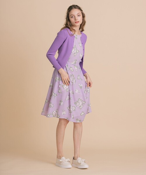 TOCCA（トッカ）の「【WEB限定】【洗える！】CHEERFUL JOY BOUQUET DRESS ドレス（ワンピース・レディース・ブラック系7/ライラック系7・2/0/4/6）」の8枚目の写真
