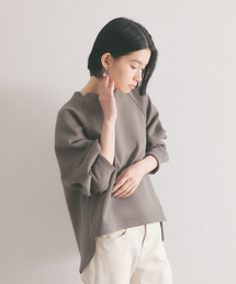 qualite | 《新色追加》フォルムエアリーカットソー(Tシャツ/カットソー)