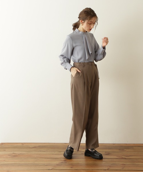 N.(N. Natural Beauty Basic)(エヌエヌナチュラルビューティーベーシック)の「【S Size Line】◆ドライタッチストレートパンツ(その他パンツ・レディース・モカ/ブルー/ピンク/オフホワイト・SMALL/MEDIUM)」の17枚目の写真