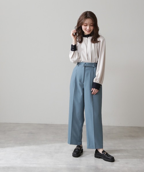 N.(N. Natural Beauty Basic)(エヌエヌナチュラルビューティーベーシック)の「【S Size Line】◆ドライタッチストレートパンツ(その他パンツ・レディース・モカ/ブルー/ピンク/オフホワイト・SMALL/MEDIUM)」の7枚目の写真