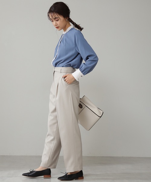 N.(N. Natural Beauty Basic)(エヌエヌナチュラルビューティーベーシック)の「【S Size Line】◆ドライタッチストレートパンツ(その他パンツ・レディース・モカ/ブルー/ピンク/オフホワイト・SMALL/MEDIUM)」の22枚目の写真