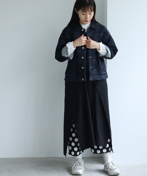 yuni（ユニ ）の「80/2high twist/コットン epron ワンピース