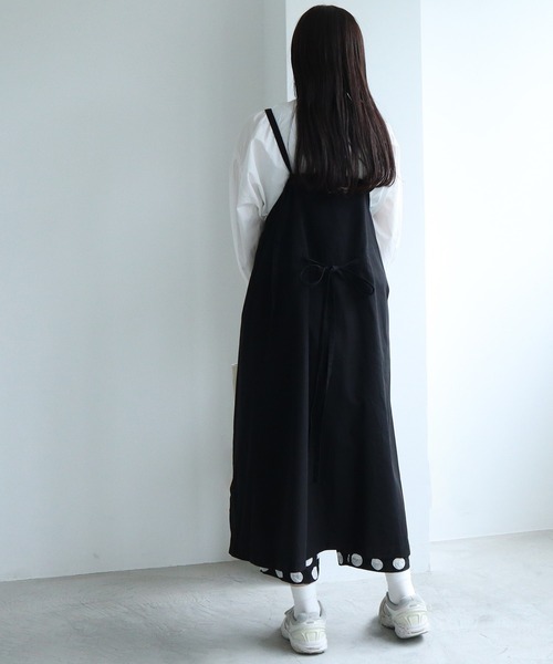yuni（ユニ ）の「80/2high twist/コットン epron ワンピース