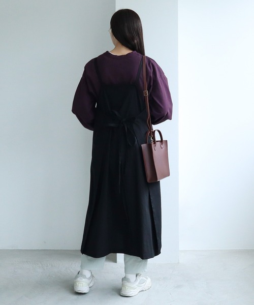 yuni（ユニ ）の「80/2high twist/コットン epron ワンピース