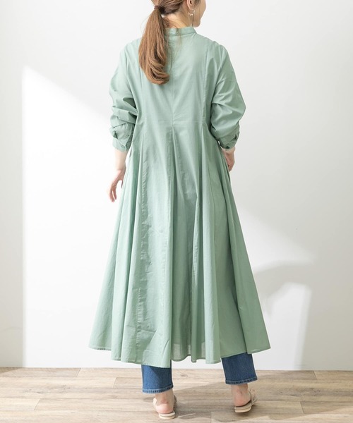 URBAN RESEARCH Sonny Label（アーバンリサーチサニーレーベル）の「コットンローンマチフレアワンピース（ワンピース・レディース・ブラック/グリーン/カーキ/ブルー・FREE）」の12枚目の写真