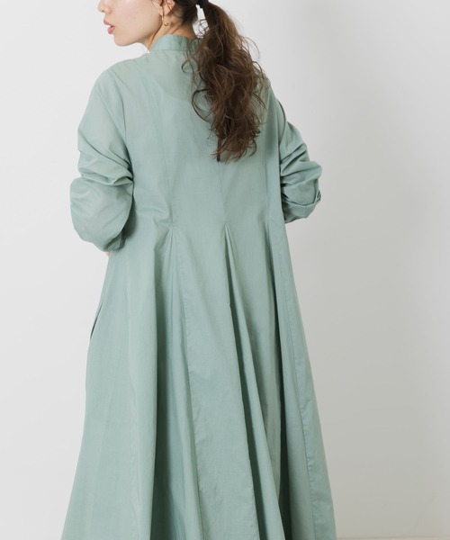 URBAN RESEARCH Sonny Label（アーバンリサーチサニーレーベル）の「コットンローンマチフレアワンピース（ワンピース・レディース・ブラック/グリーン/カーキ/ブルー・FREE）」の16枚目の写真