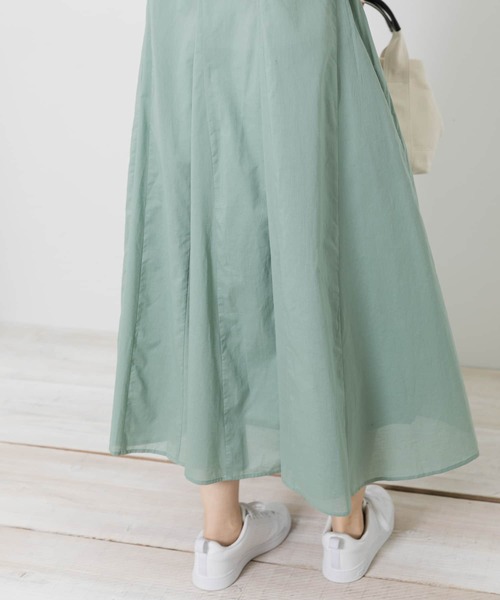 URBAN RESEARCH Sonny Label（アーバンリサーチサニーレーベル）の「コットンローンマチフレアワンピース（ワンピース・レディース・ブラック/グリーン/カーキ/ブルー・FREE）」の17枚目の写真