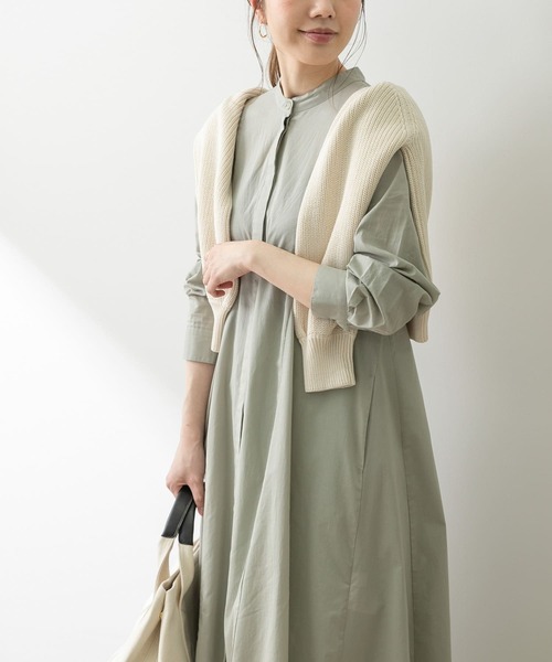 URBAN RESEARCH Sonny Label（アーバンリサーチサニーレーベル）の「コットンローンマチフレアワンピース（ワンピース・レディース・ブラック/グリーン/カーキ/ブルー・FREE）」の5枚目の写真