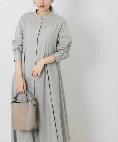 URBAN RESEARCH Sonny Label（アーバンリサーチサニーレーベル）の「コットンローンマチフレアワンピース（ワンピース・レディース・ブラック/グリーン/カーキ/ブルー・FREE）」の21枚目の写真