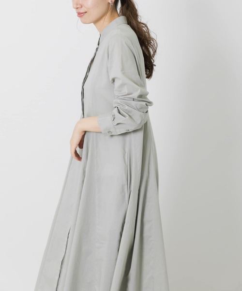 URBAN RESEARCH Sonny Label（アーバンリサーチサニーレーベル）の「コットンローンマチフレアワンピース（ワンピース・レディース・ブラック/グリーン/カーキ/ブルー・FREE）」の22枚目の写真