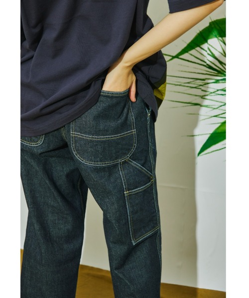 AlexanderLeeChang(アレキサンダーリーチャン)の「AlexanderLeeChang アレキサンダーリーチャン / CARPENTER DNMカーペンターデニム/ AC042202(デニムパンツ・レディース・インディゴブルー・0/4/3/2/1)」の6枚目の写真