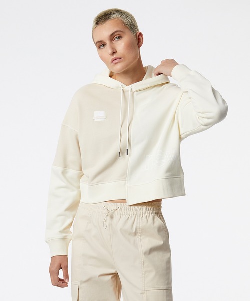 NEW BALANCE（ニューバランス）の「NB Athletics Renew スウェットフーディー（パーカー・レディース・ネイビー/オフホワイト・SMALL/MEDIUM/LARGE/X-LARGE）」の2枚目の写真