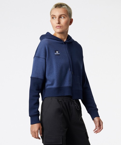 NEW BALANCE（ニューバランス）の「NB Athletics Renew スウェットフーディー（パーカー・レディース・ネイビー/オフホワイト・SMALL/MEDIUM/LARGE/X-LARGE）」の5枚目の写真