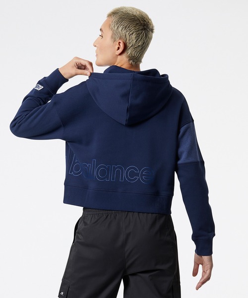 NEW BALANCE（ニューバランス）の「NB Athletics Renew スウェットフーディー（パーカー・レディース・ネイビー/オフホワイト・SMALL/MEDIUM/LARGE/X-LARGE）」の6枚目の写真